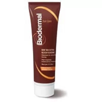 Biodermal Zonnebrand Gezichtscrème 50ml - Ondersteunt Bruining, Vitamine E, Hydratatie, Zonder UV Filters, Dermatologisch Getest