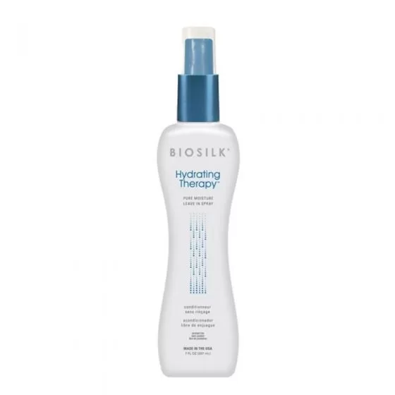 Biosilk Hydrating Therapy Leave-in Spray 207ml - Moisture-Rich Maracuja Oil & Silk for Smooth, Shiny Hair, Repair & Control