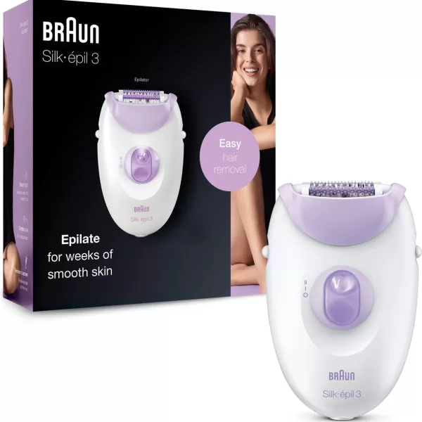 Braun Silk-épil 3-170 Epilator voor Vrouwen met Smartlight, Massagerollers, 20 Pincetten - Langdurige Zachte Ontharing en Scheerfunctie