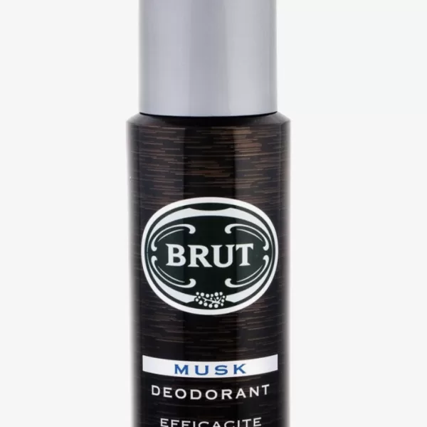 Brut Deospray Musk 200ml - Kruidige Lavendel & Amber Geur voor de Volwassen Man - Langdurige Frisse Geur