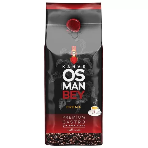 Caffè Osman Bey Crema 1000g Bohnen - Hochwertiger Arabica Kaffee, Schokolade & Nüsse, Ideal für Vollautomaten & Siebträgermaschinen