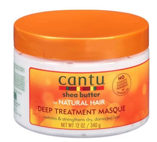 Cantu Deep Treatment Masque 340g - Herstel & Voeding voor Gekruld en Kroeshaar met Sheaboter - Ideaal voor Natuurlijk Haar