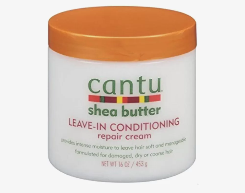 Cantu Shea Butter Leave In Conditioner Repair Cream 453g - Hydraterend, Krachtige Formule, Vermindert Kroes & Pluis, Natuurlijke Glans