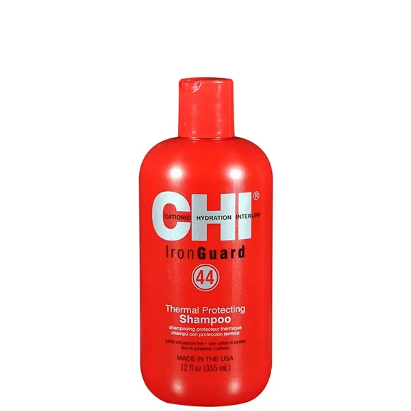 CHI 44 Iron Guard Shampoo 355ml - Voedt en versterkt haar, vrij van sulfaten en parabenen, ideaal voor bescherming tegen hitte stylingtools.