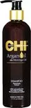 CHI Argan Oil Duo Shampoo 340ml - Voedende Shampoo voor Kroezend en Beschadigd Haar, Sulfaat- en Parabeenvrij, met Vitaminen en Essentiële Oliën