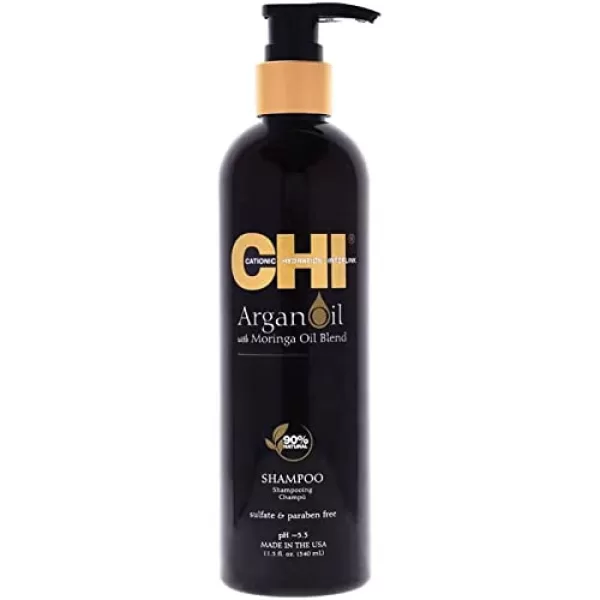 CHI Argan Oil Shampoo 739 ml - Verzorgende Shampoo voor Normaal, Kroezend en Beschadigd Haar - Hydratatie met Argan & Moringa Olie