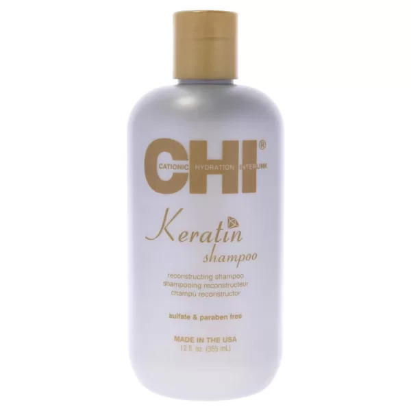 CHI Keratin Reconstructing Conditioner 12 Fl Oz - Sulfaatvrij, Parabenenvrij, Glutenvrij - Versterkt en Herstelt Haar, Gezonde Glans & Elasticiteit