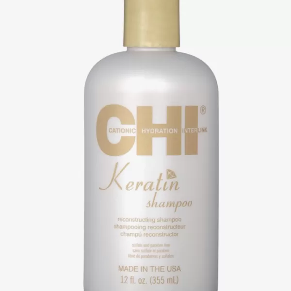 CHI Keratin Shampoo 355ml - Stärkt & repariert geschädigtes Haar, für glattes, glänzendes Ergebnis - Ideal für alle Haartypen