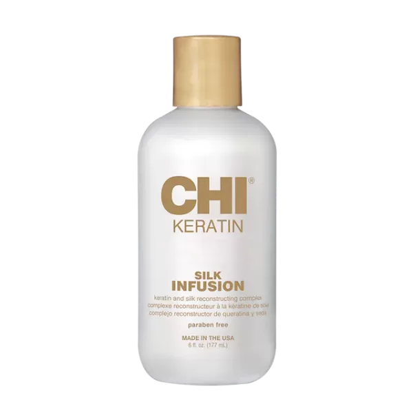 CHI Keratin Silk Infusion Leave-in Treatment 177ML – Herstel en verzorg beschadigd, droog & pluizig haar met keratine voor een zijdezachte look