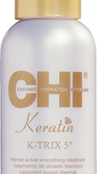 CHI Keratin Thermal Active Smoothing Treatment 115ml - Voor Glad Haar, Pluisvrij & Verzorgend, Geschikt voor Alle Haartypes, 5 Dagen Zacht resultaat