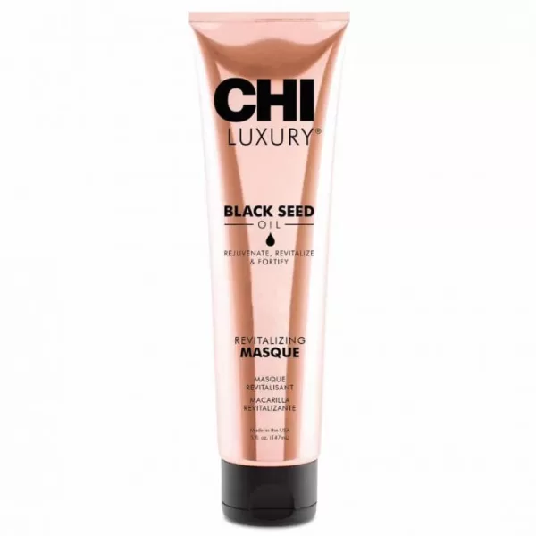 CHI Luxury Black Seed Oil Revitalizing Masque 148ml - Haarmasker voor Droog en Beschadigd Haar, Glans, Voeding & Bescherming