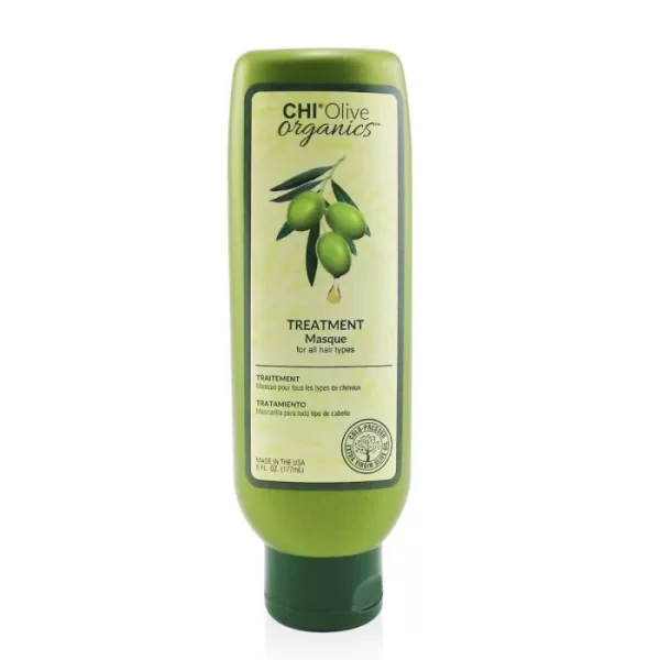 CHI Olive Organics Treatment Masque 177ml - Intensivpflege für trockenes Haar, revitalisierende Haarmaske mit Olivenöl, Feuchtigkeitsspendend & nährend