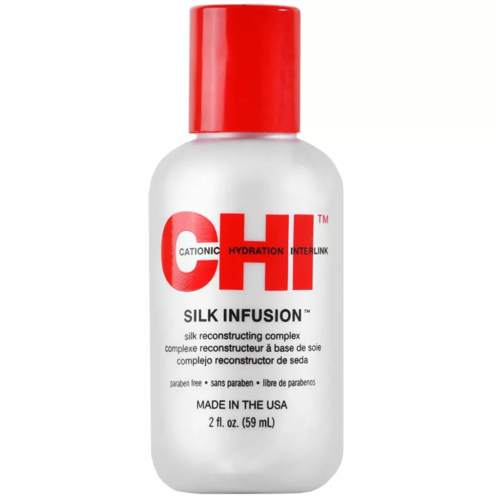 CHI Silk Infusion 59 ML - Leave-In Behandeling voor Droog en Beschadigd Haar - Proteïne Rijk - SLS Vrij - 2 Stuks