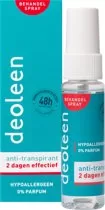 Deoleen Treatment Spray 25ml - 4 stuks | Hypoallergene Anti-Transpirant | 0% Parfum & Kleurstoffen | Dermatologisch Aanbevolen