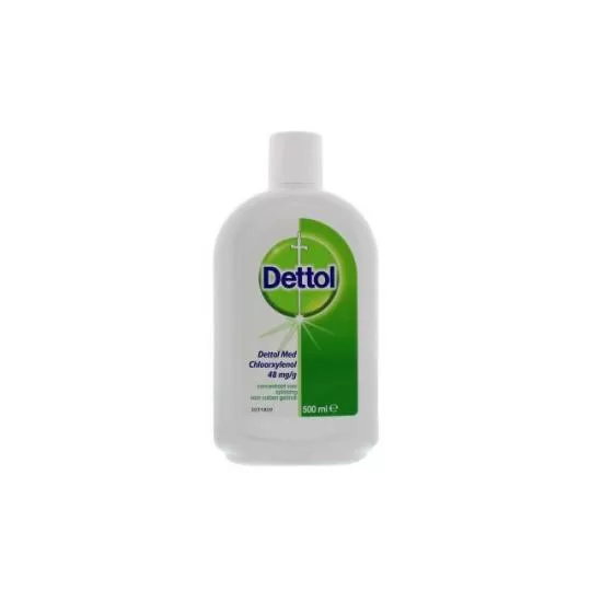 Dettol Chloroxylenol 48mg 500ML - Desinfectie voor huid en wonden, veilig voor zwangeren, ideaal voor snijwonden en insectenbeten