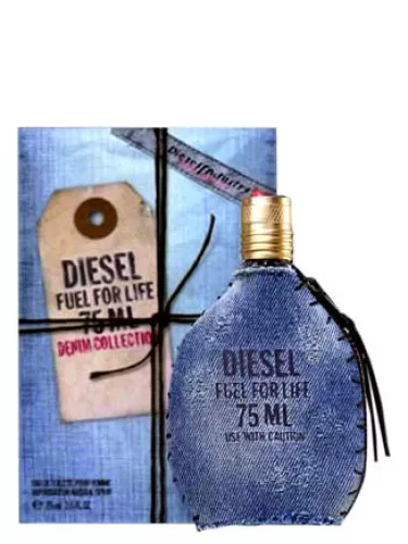 Diesel Fuel for Life Denim Eau de Toilette Spray 75 ml - Herrenduft, frischer & maskuliner Duft für den modernen Mann