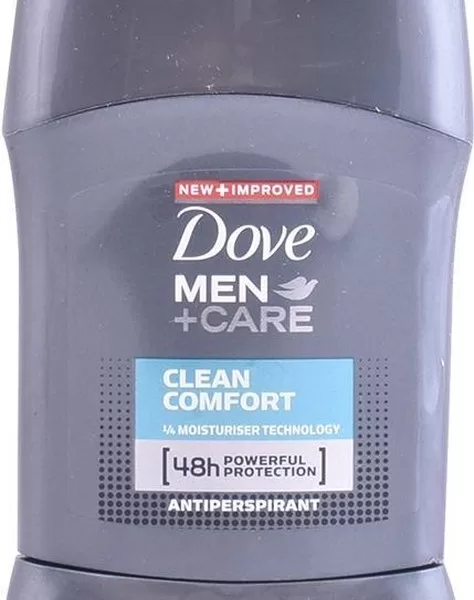 Dove Men Clean Comfort Deodorant Stick - 1/4 Hydraterende Crème, Vitamine E, Bescherming, Verzachtend, Voor Na het Scheren - 75ml