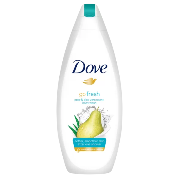 Dove Go Fresh Rejuvenate Douchecrème 500ml - Voedende Douchecrème met Peer & Aloë Vera Geur, Verfrist & Hydrateert Huid