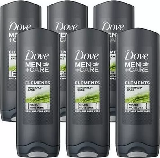 Dove Men+Care Duschgel mit Mineralien & Salbei 250ml – Frische & Pflege für Männerhaut, sanfte Reinigung, belebender Duft