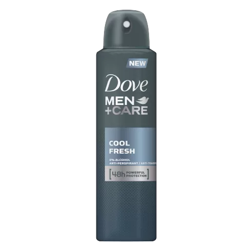 Dove Men+Care Cool Fresh Deodorantspray 150ml - 48uurs Bescherming, Verfrissende Geur voor Mannen, Huidverzorging, Zweetbescherming