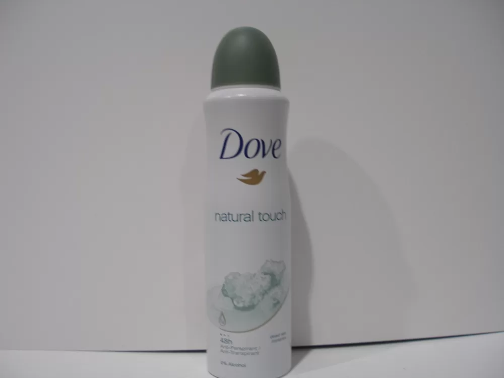 Dove Natural Touch Deodorant Spray 48h mit Toten Meeren, 150 ml (6er Pack) - Hautpflege & langanhaltender Schutz, 1/4 Feuchtigkeitscreme