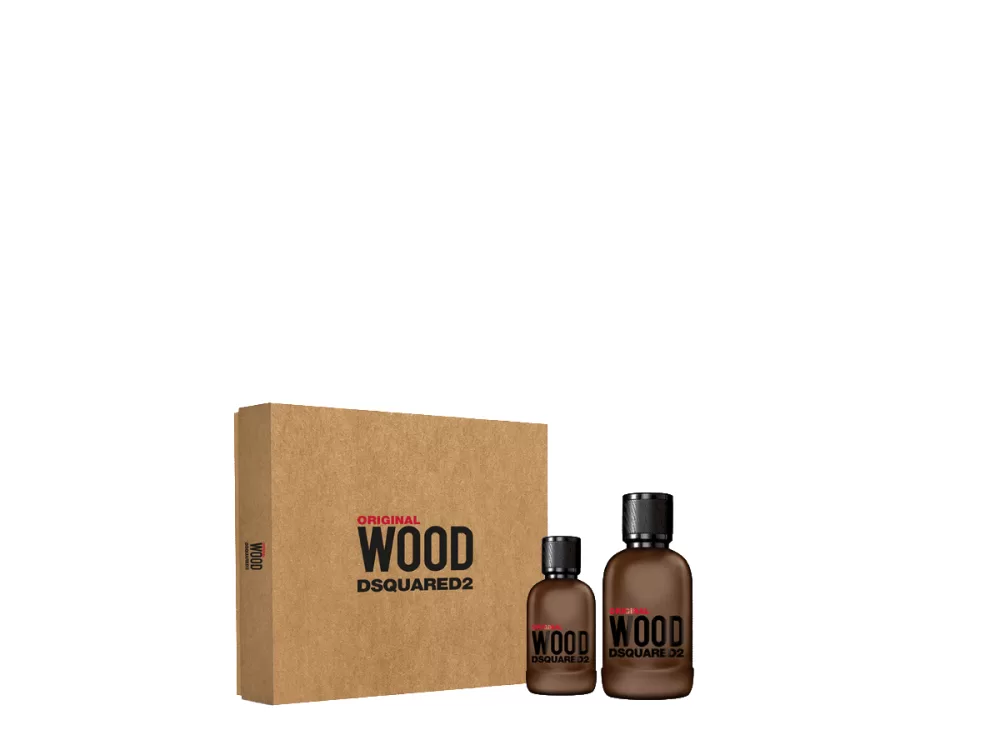 DSQUARED2 Original Wood Geschenkset 100 ml + 30 ml Eau de Parfum - Luxuriöser Duft für Herren, ideal als Geschenk