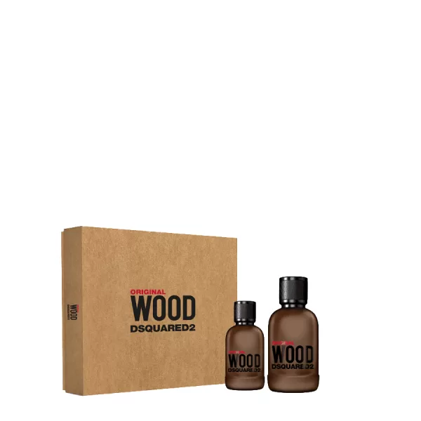 DSQUARED2 Original Wood Geschenkset 100 ml + 30 ml Eau de Parfum - Luxuriöser Duft für Herren, ideal als Geschenk