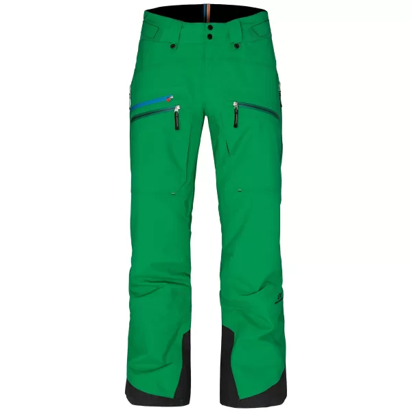 ELEVENATE Backside Ski-Hose Herren L - Active Green, 3-lagig, wasserdicht 20.000mm, atmungsaktiv, recycelte Materialien, Freeride, Gamaschen