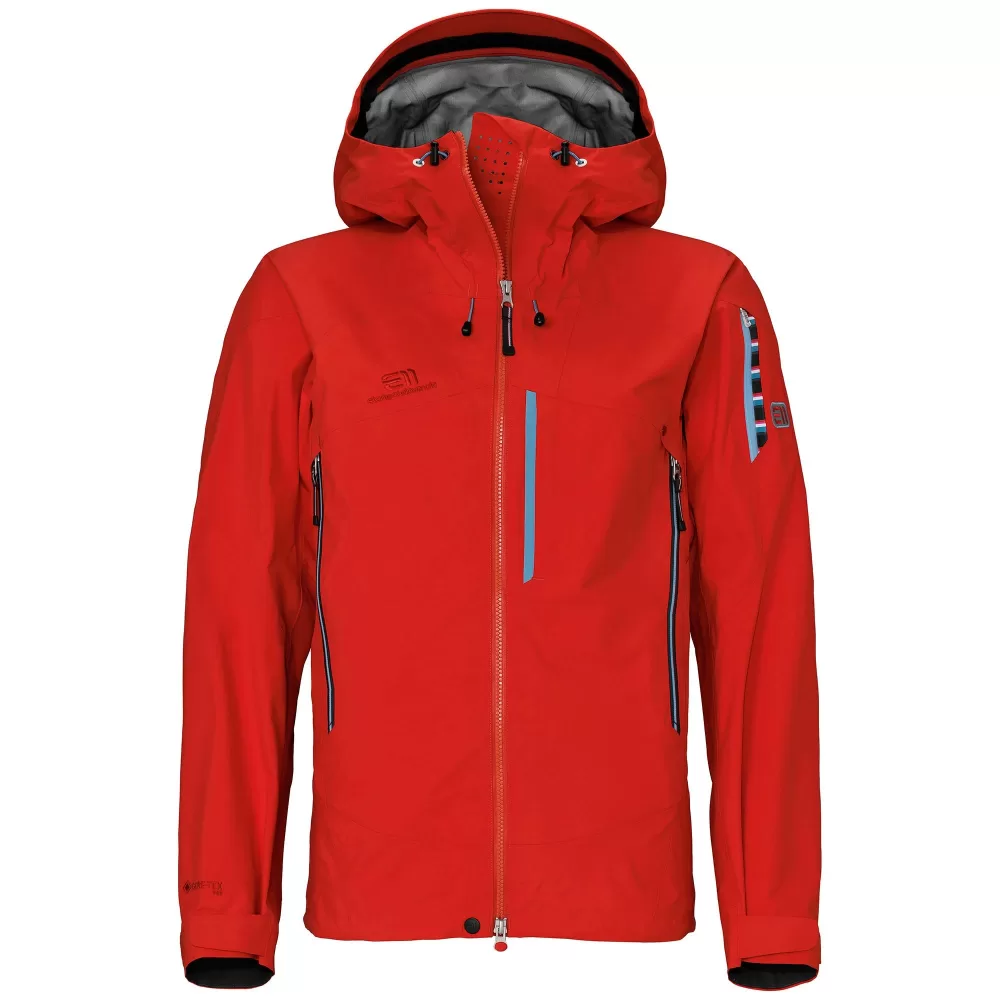 Elevenate Bec de Rosses Damen Hardshelljacke M – Gore-Tex Pro, rot, wasserdicht, atmungsaktiv, ideal für Skitouren & Bergtouren