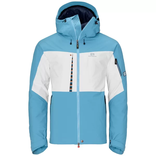 ELEVENATE Creblet Herren Skijacke - L, Nordic Blue, 2-lagiges Gore-Tex, isoliert, helmkompatible Kapuze, atmungsaktiv, für kalte Bedingungen