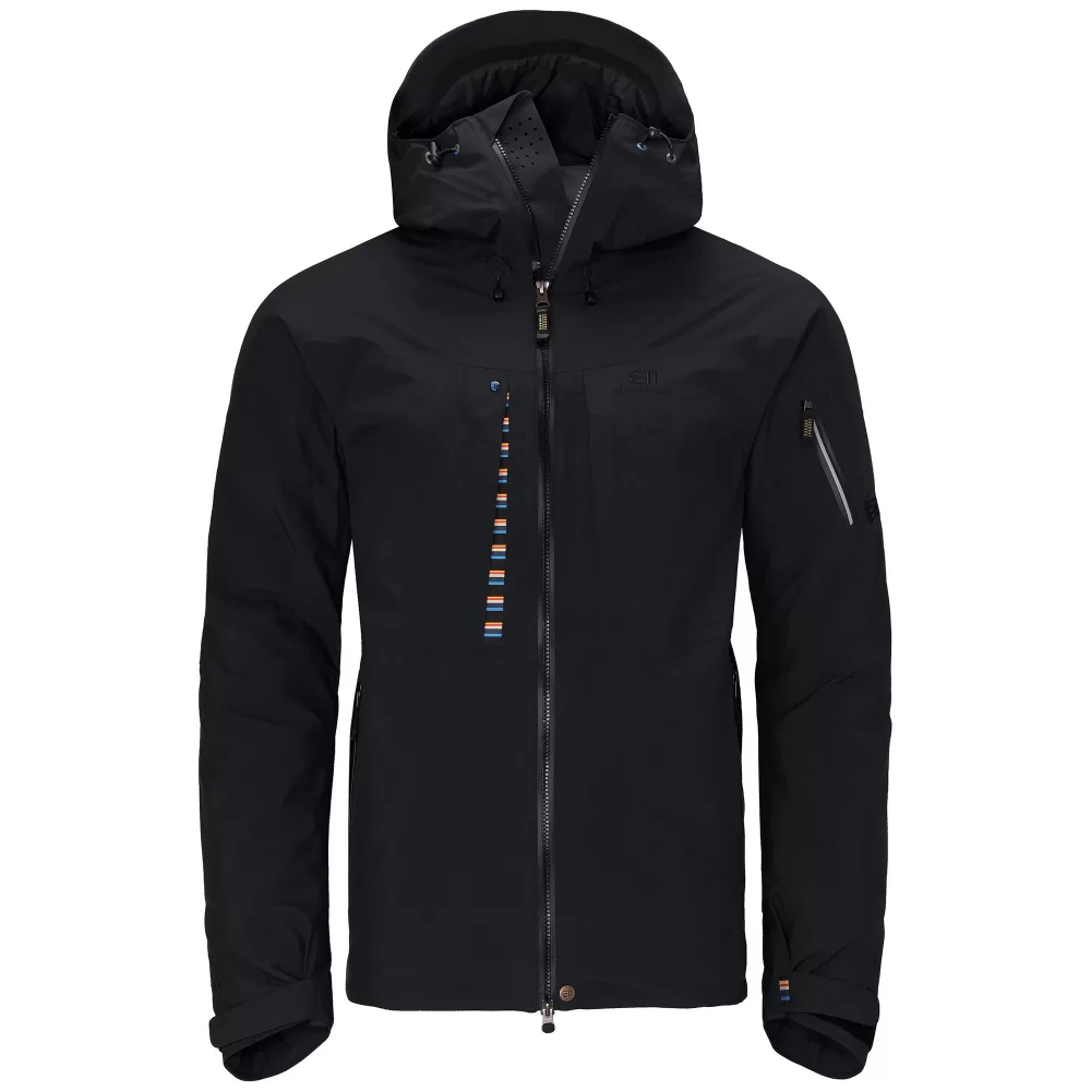 ELEVENATE Creblet Herren Skijacke – 2-lagige Gore-Tex, leichte Isolation, Schwarz, Größe M – ideal für kalte Bedingungen & Off-Piste Abenteuer