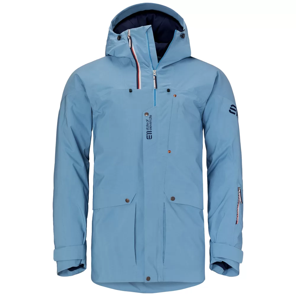 Elevenate Men's Future Jacket - Skijacke in Nordic Blue, Größe L, funktionell und stylisch für Ski und Outdoor-Aktivitäten