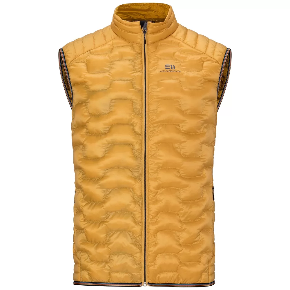 Elevenate Motion Vest Herren L - Mineral Yellow, leichte Isolationsjacke, recyceltes Material, PFC-frei, ideal zum Skifahren, synthetische Füllung