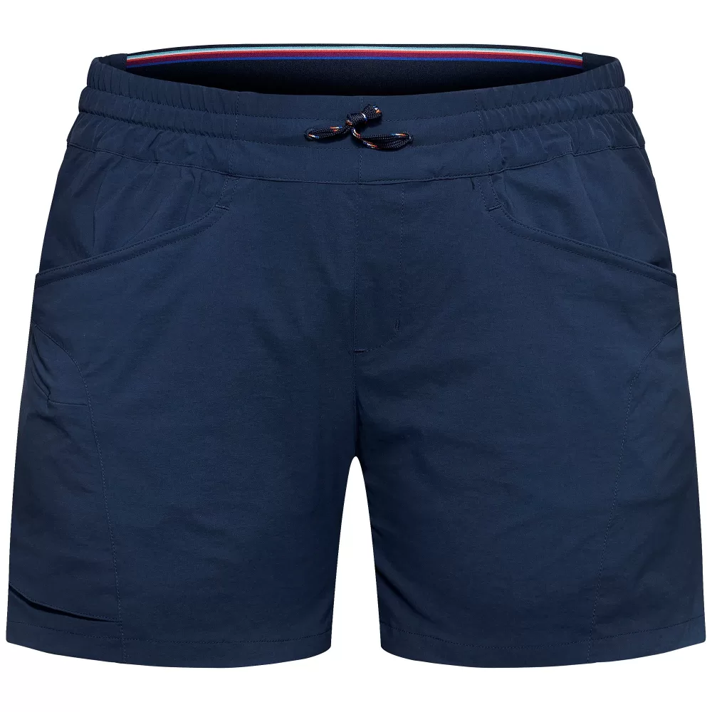 Elevenate Randonnée Damen Shorts – Leichte, atmungsaktive Wanderhosen M, Navy, 2-Wege Stretch, Cargotasche, recyceltes Material