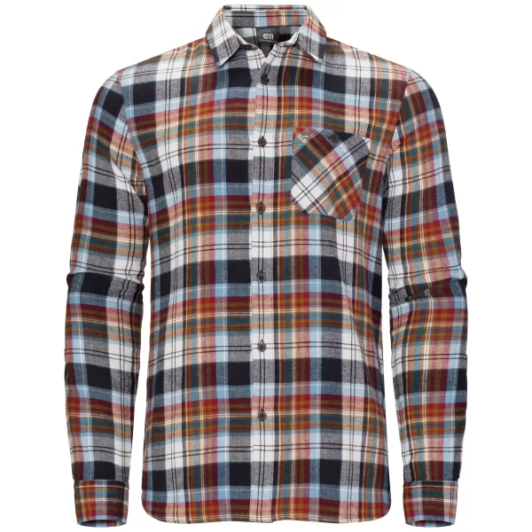 ELEVENATE Vallée Shirt Herren – Nordic Blue, Größe L, leichtes Flanellhemd aus 100% Baumwolle, stylisch & bequem, ideal für Layering