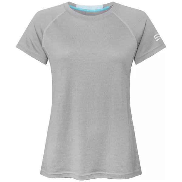 Elevenate Zeal Merino T-Shirt Damen M - Regular Fit, Anatomischer Schnitt, 100% Merinowolle, Farbe: Concrete