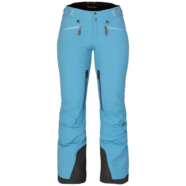 ELEVENATE Zermatt Damen Ski-Hose M, Nordic Blue – Gore-Tex, atmungsaktiv, wasserdicht, leicht isoliert, nachhaltig, Bootcut-Style, Freeride.