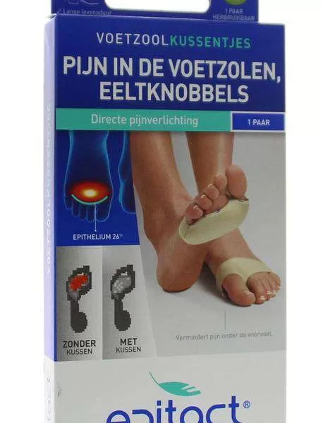 EPITACT Hallux Valgus Voetzoolkussen MT42 45 - Correctie Orthese voor Grote Teen, Pijnverlichting, Silicone, Ondersteuning