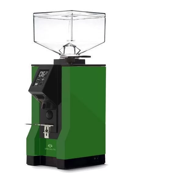 Eureka Mignon Specialita 15BL Kaffeemühle Limegrün, digitale Portionierung, 55mm Mahlwerk, Silent-Technologie, 250g Bohnenbehälter