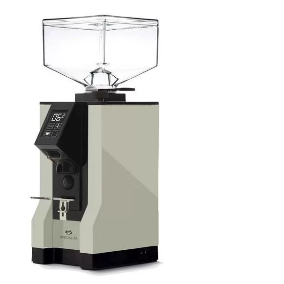 Eureka Mignon Specialita 15BL Kaffeemühle, Selizium Grau/Schwarz, digitale Portionierung, 55mm Mahlwerk, 250g Bohnenbehälter, Silent-Technologie