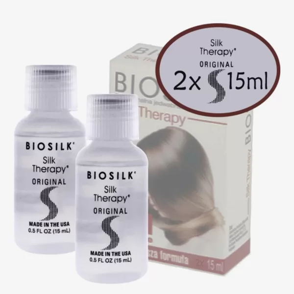 Farouk BioSilk Therapy Haarserum 2x15ml – Zijde, Vochtregulerend, Bescherming, Geschikt voor Normaal en Beschadigd Haar, Ideaal voor Reisgebruik