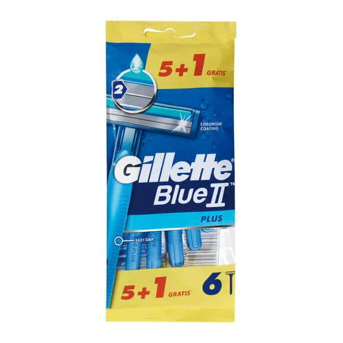 Gillette BLUE II Plus Scheermes voor Vrouwen - 7 Scheermessen X3 - Premium Kwaliteit voor Lichaamsverzorging - 100% Origineel