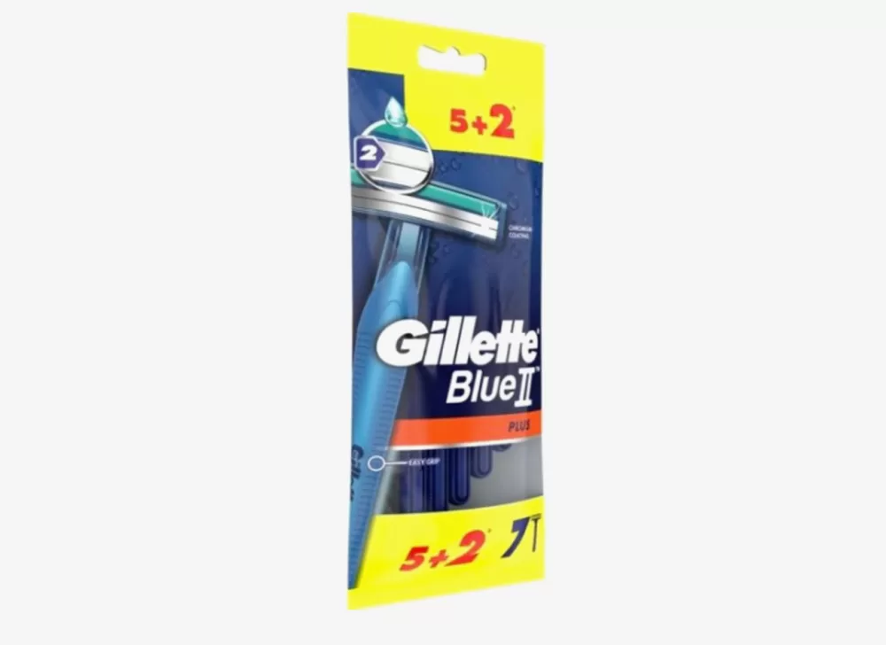 Gillette BLUE II Plus – 7 Stück Rasierklingen für eine sanfte und gründliche Rasur, ideal für empfindliche Haut, langlebige Qualität.