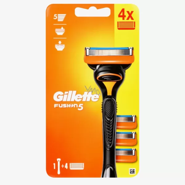 Gillette Fusion 5 Rasierer für Männer – 1 Scheersystem mit 4 hochwertigen Scheermeschen für eine sanfte und gründliche Rasur