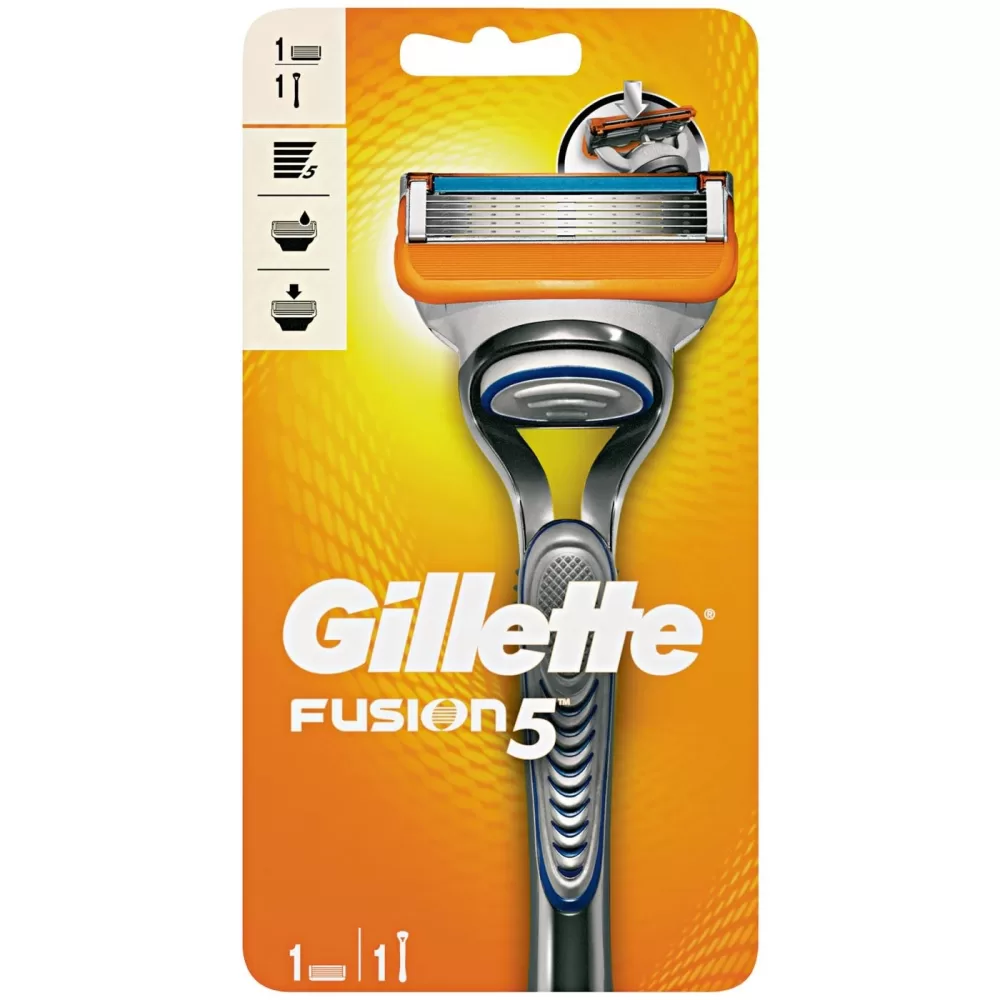 Gillette Fusion5 Scheerapparaat met 1 Mesje - 5 Antifriction Mesjes, Comfort Guard, Vitamine E & Aloë, Precisietrimmer, Gladde Scheerervaring