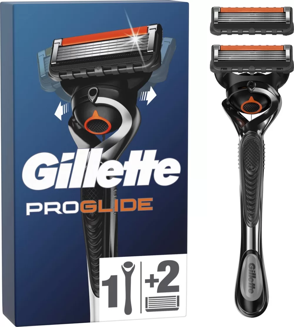 Gillette Proglide Rasierer für Männer – 1 Scheermesser mit 2 hochwertigen Scheermesjes – Präzise & sanfte Rasur