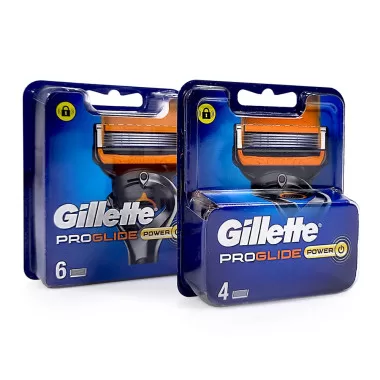 Gillette ProGlide Power Rasierklingen, 10er Pack – 5 Klingen, verbesserter Lubrastrip, Mikrokamm, für Fusion Rasierer, sanfte Rasur