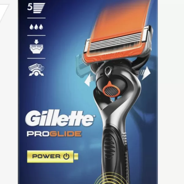 Gillette ProGlide Power Scheersysteem voor Mannen - 5 Mesjes, FlexBall Technologie, Micropulsen, Precisietrimmer, Comfortabel Scheren