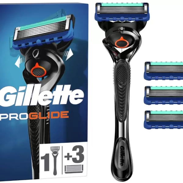 Gillette ProGlide Scheerapparaat met 3 Flexball Scheermesjes - Nauwkeurige, Comfortabele Scheerbeurt voor Heren