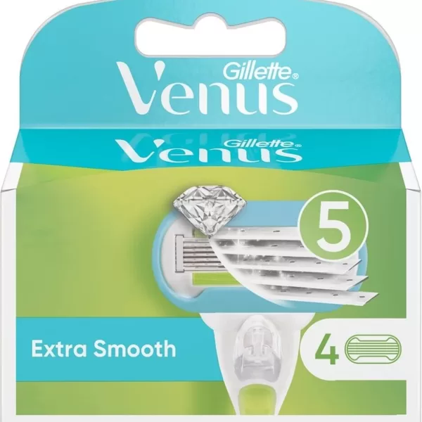 Gillette Venus Embrace Scheermesjes voor Vrouwen - 4 Stuks - Nieuwe Verpakking, Soepele Scheerervaring, Voor Zachte Huid